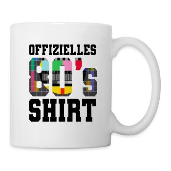 80er Jahre Offizielles 80s - Tasse - Weiß - Rechts