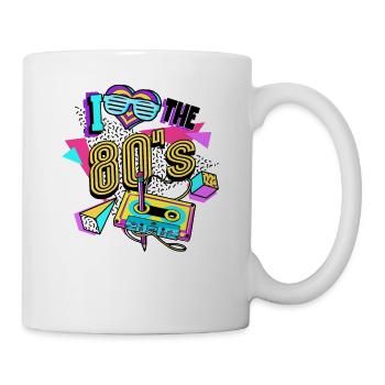 80er Jahre I Love The 80s - Tasse - Weiß - Rechts