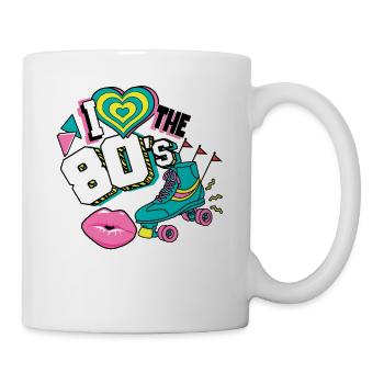 Années 80 J’aime Les années 80 - Mug blanc - blanc - Droite