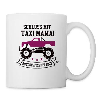 Autobesitzerin neues Auto Führerschein 2022 - Tasse - Weiß - Rechts