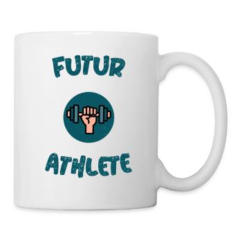 Humour cadeau naissance athlétisme futur athlète - Mug blanc - blanc - Droite