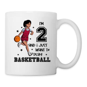 Girl plays basketball - I'm 2 - Mug - white - Right