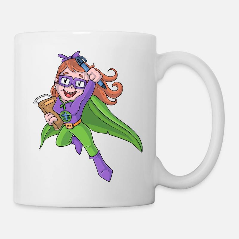 Lehrerin Superheldin - Tasse - Weiß