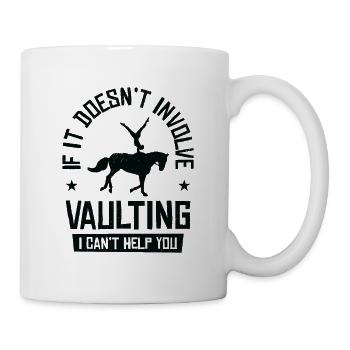 Pferdesport Voltigieren Reiten Akrobatik - Tasse - Weiß - Rechts