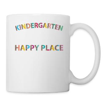 La maternelle est My Happy Place Rainbow Leopard - Mug blanc - blanc - Droite