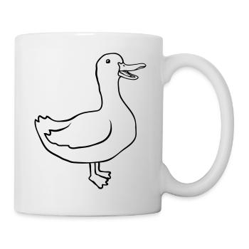 Concevez une oie heureuse mignonne - Mug blanc - blanc - Droite