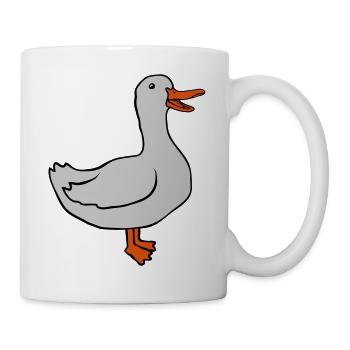 Doux design d’oie heureuse - Mug blanc - blanc - Droite