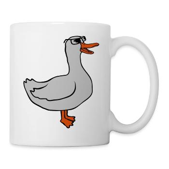 Cool Sunglasses Comic Goose - Mug - white - Right