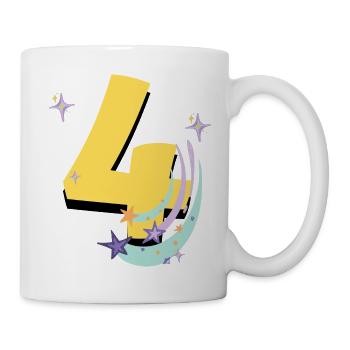 4th birthday (4-year gift) - Mug - white - Right