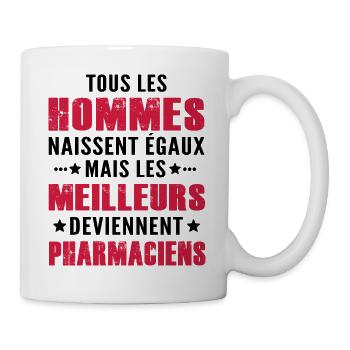 humour pharmaciens / citation drôle pharmacie - Mug blanc - blanc - Droite
