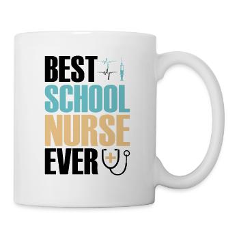 Meilleure infirmière scolaire - Mug blanc - blanc - Droite