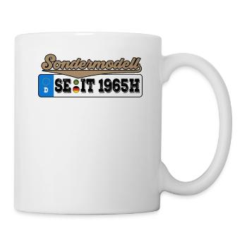 1965 Kennzeichen Geburtstag - Tasse - Weiß - Rechts