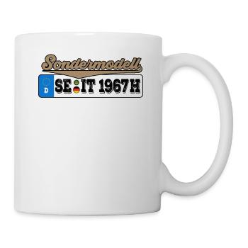 1967 Kennzeichen Geburtstag - Tasse - Weiß - Rechts