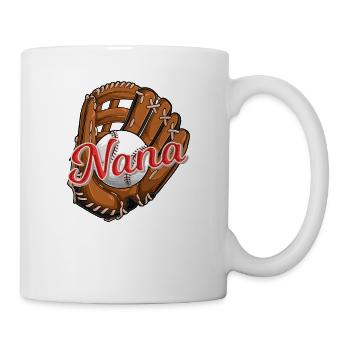 Baseball Nana for Baseball Softball Nanny Humor - Mug - white - Right