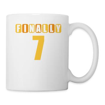 Enfin 7 maman dit n’avoir que 2 erreurs 7ème anniversaire - Mug blanc - blanc - Droite