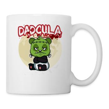 Dadcula Dracula Vampire Papa Drôle Fête d’Halloween - Mug blanc - blanc - Droite