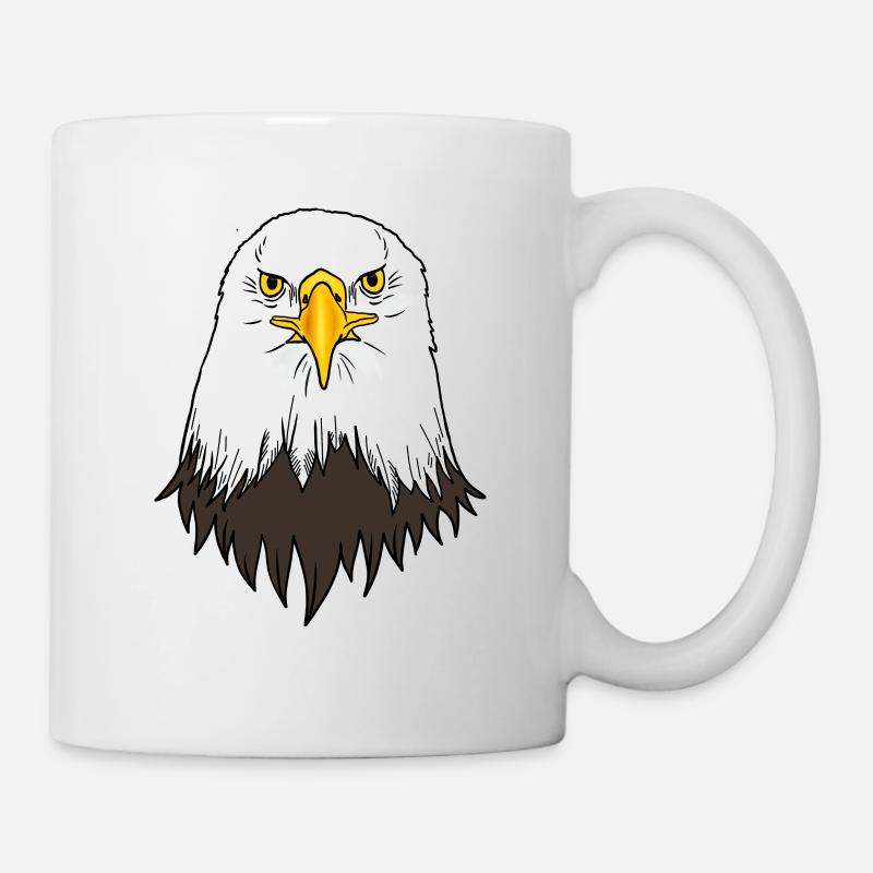 Bald Eagle Head - Mug - white