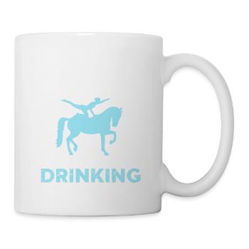 Vaulting With Chance Of Drinking Funny Forecast - Mug - white - Right