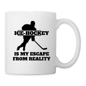 Eishockey Geschenk Eishockeyteam Wintersport - Tasse - Weiß - Rechts