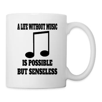 Musiklehrer Spruch Musizieren Musik Music Musiker - Tasse - Weiß - Rechts