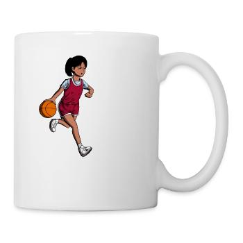 Girl plays basketball - I'm 3 - Mug - white - Right