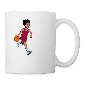 Boy plays basketball - I'm 6 - Mug - white - Right