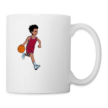 Boy plays basketball - I'm 9 - Mug - white - Right