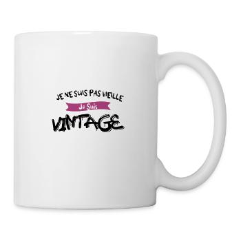 j'suis pas vieux vintage - Mug blanc - blanc - Droite