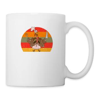 Gobble Me Swallow Me Drôle de fête de Thanksgiving - Mug blanc - blanc - Droite