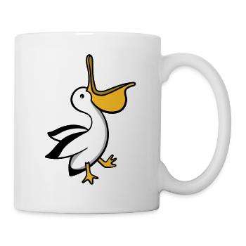 Süßer Pelikan - Tasse - Weiß - Rechts