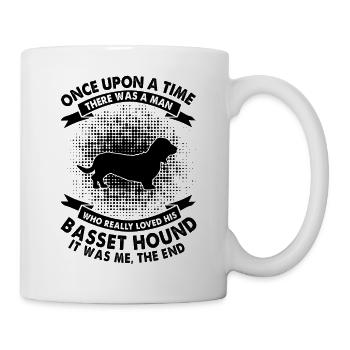 Es War Einmal - Basset Hound - Tasse - Weiß - Rechts