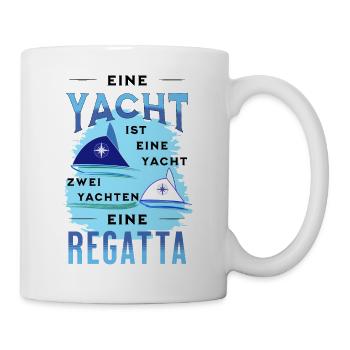 yacht segeln segler segelboot regatta skipper boot - Tasse - Weiß - Rechts