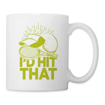 I'd Hit That Funny Tennis Retro Tennis Player - Mug - white - Right