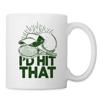 I'd Hit That Funny Tennis Retro Tennis Player - Mug - white - Right