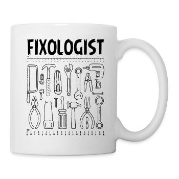 Fixologist Handyman Tools Woodworker Carpenter DIY - Mug - white - Right