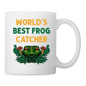 Der Beste Frosch Fänger der Welt Frosch mit Frosch - Tasse - Weiß - Rechts
