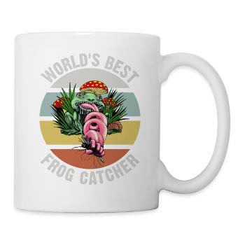 Der Beste Frosch Fänger der Welt Frosch fängt - Tasse - Weiß - Rechts