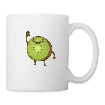 Kawaii Comic Kiwi - Tasse - Weiß - Rechts