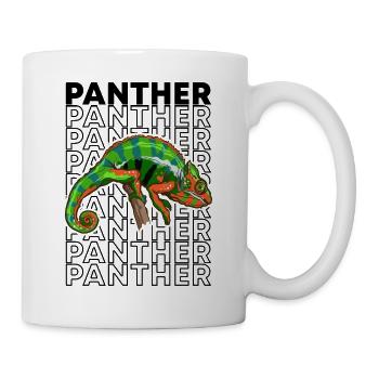 Panther Chamäleon Reptilienhüter - Tasse - Weiß - Rechts