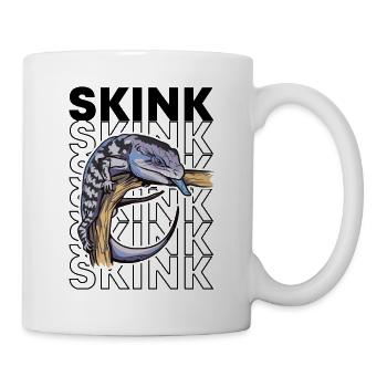 Blue Tongue Skink Owner Retro 80's Style - Mug - white - Right