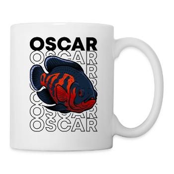 Oscar Fish 80's Style Monster Fischhüter - Tasse - Weiß - Rechts
