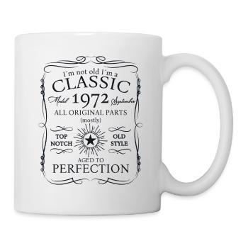Né en 1972 Cadeau d’anniversaire Hommes Septembre - Mug blanc - blanc - Droite