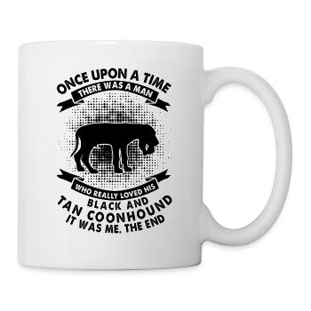 Il était une fois - Black and Tan Coonhound - Mug blanc - blanc - Droite