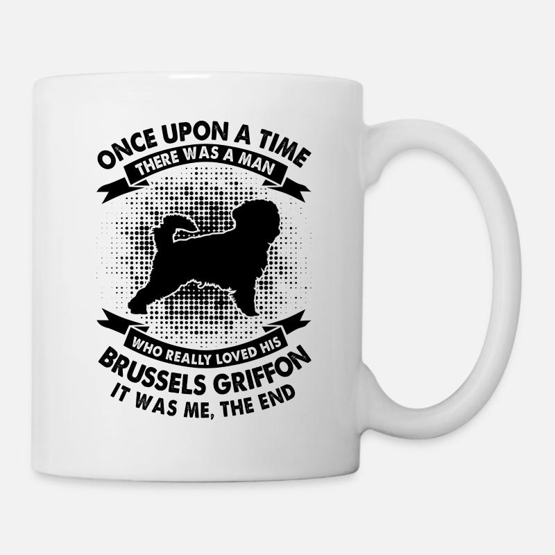 Es War Einmal - Brüsseler Griffon - Tasse - Weiß