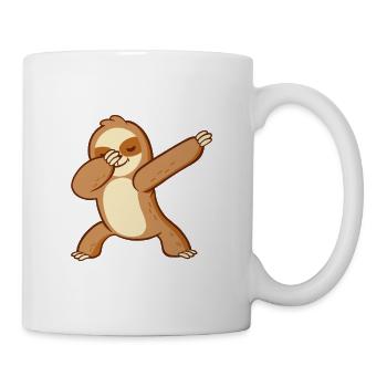 Dabbendes Faultier Dabbing Sloth Kawaii Tanzen - Tasse - Weiß - Rechts