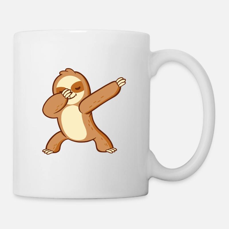 Dabbendes Faultier Dabbing Sloth Kawaii Tanzen - Tasse - Weiß