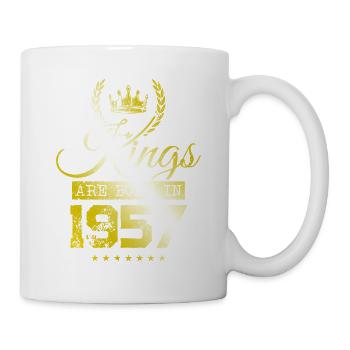 kings are born 1957 - Tasse - Weiß - Rechts