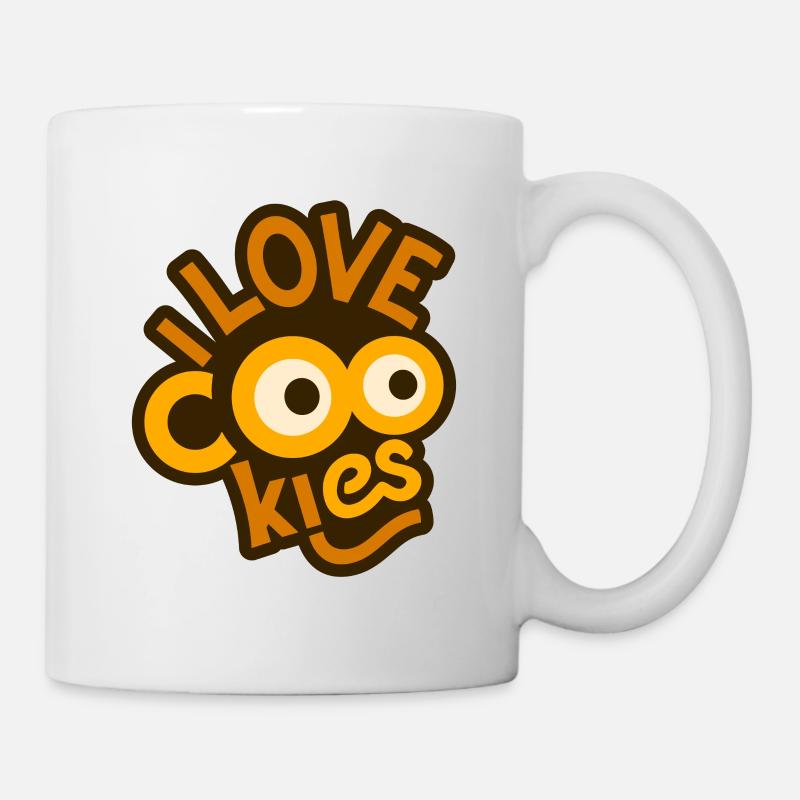 Ich liebe Cookies - Tasse - Weiß