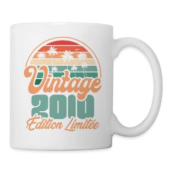 Cadeau D'anniversaire 2010 Vintage Edition Limitée - Mug blanc - blanc - Droite