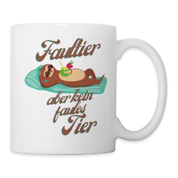 kein FAULESTIER - Tasse - Weiß - Rechts